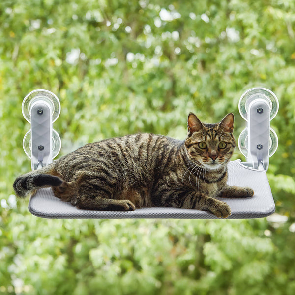 Mwpo 猫 ハンモック 窓用ハンモック 折り畳み 組み立て簡単 吸盤式TT1979