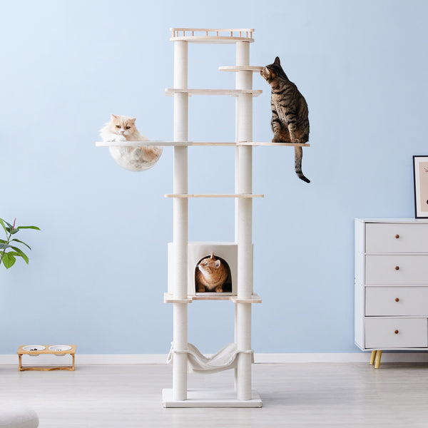 MWPO キャットタワー 木製 天然木 高さ193cm 969C